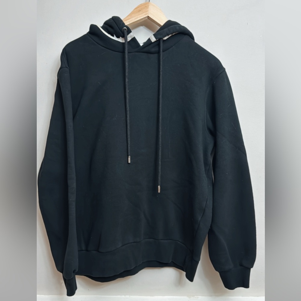 GIVENCHY MENS BLACK HOODIE Sz L WITH A DESIGN OF A SHARK JAW ON THE HOOD